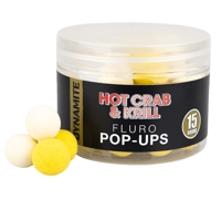 Dynamite Baits Hot Crab & Krill Fluro Pop Ups 15mm